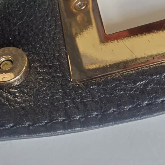 Michael Kors Black Pebbled Leather Envelope Clutch - Picture 3 of 7